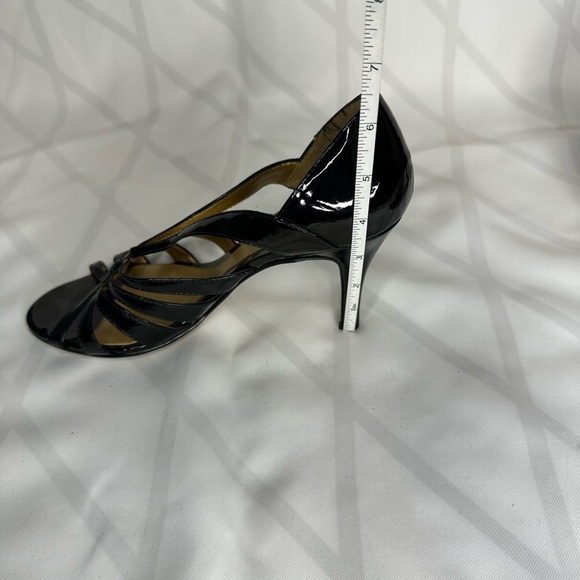 New York Transit strappy black patent leather heel size 9 - Picture 5 of 9